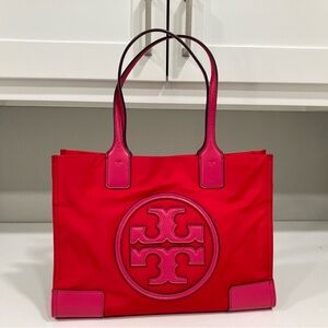 Tory Burch Red Tote Bag mini Elle tote